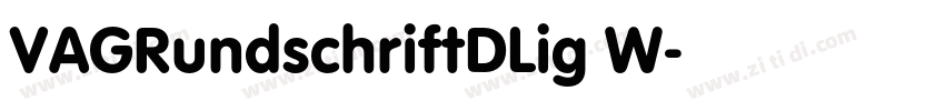 VAGRundschriftDLig W字体转换